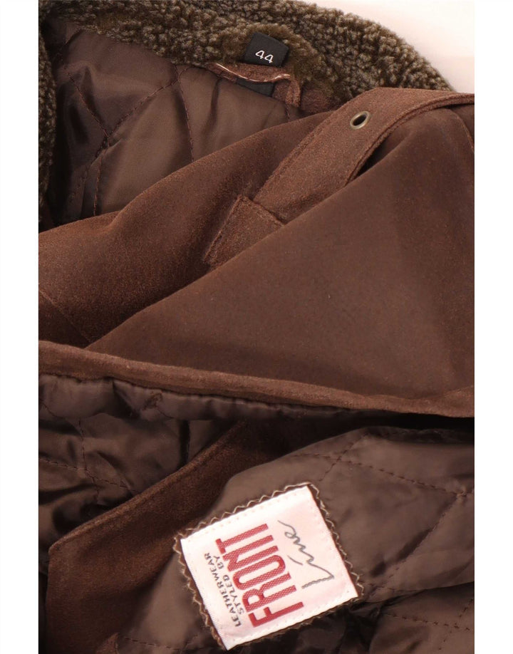 Γυναικείο Suede Jacket Front Line EU 44 XL Καφέ Δερμάτινο