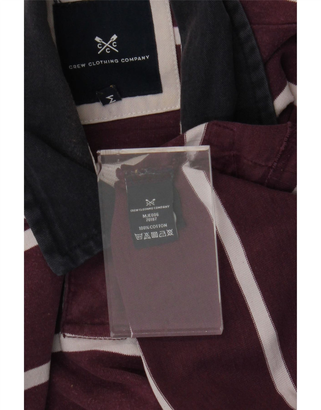 ΕΝΔΥΜΑΤΑ ΠΛΗΡΩΜΑΤΟΣ Ανδρικό μακρυμάνικο μπλουζάκι ράγκμπι πόλο μεσαίο μωβ ριγέ