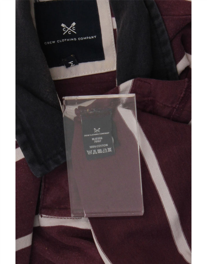 ΕΝΔΥΜΑΤΑ ΠΛΗΡΩΜΑΤΟΣ Ανδρικό μακρυμάνικο μπλουζάκι ράγκμπι πόλο μεσαίο μωβ ριγέ