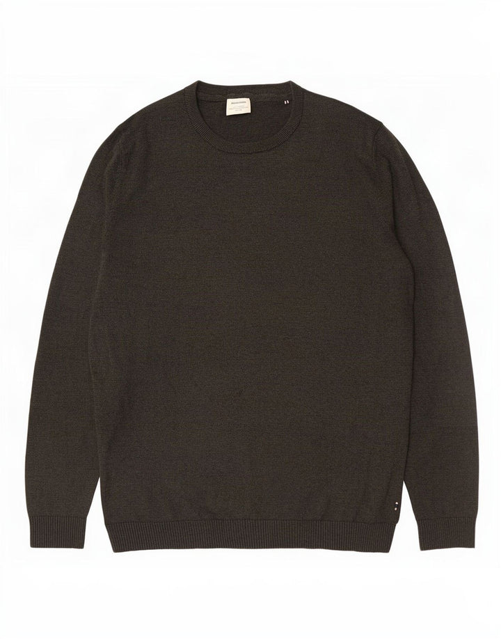 Jack & Jones Ανδρικό πουλόβερ με λαιμόκοψη XL Γκρι