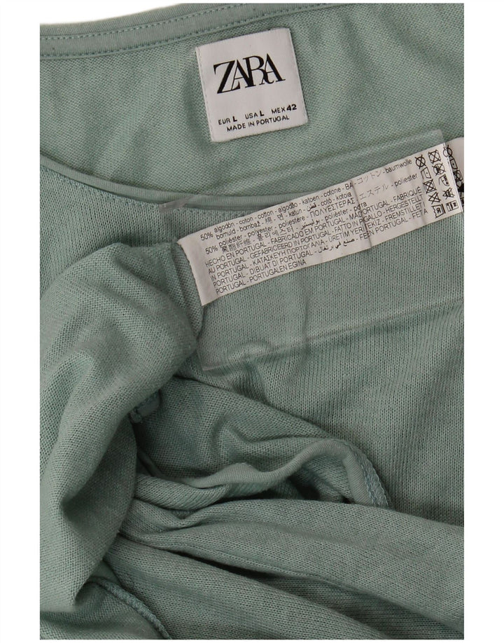 Ανδρικό T-Shirt Zara Top Μεγάλο Πράσινο Βαμβακερό