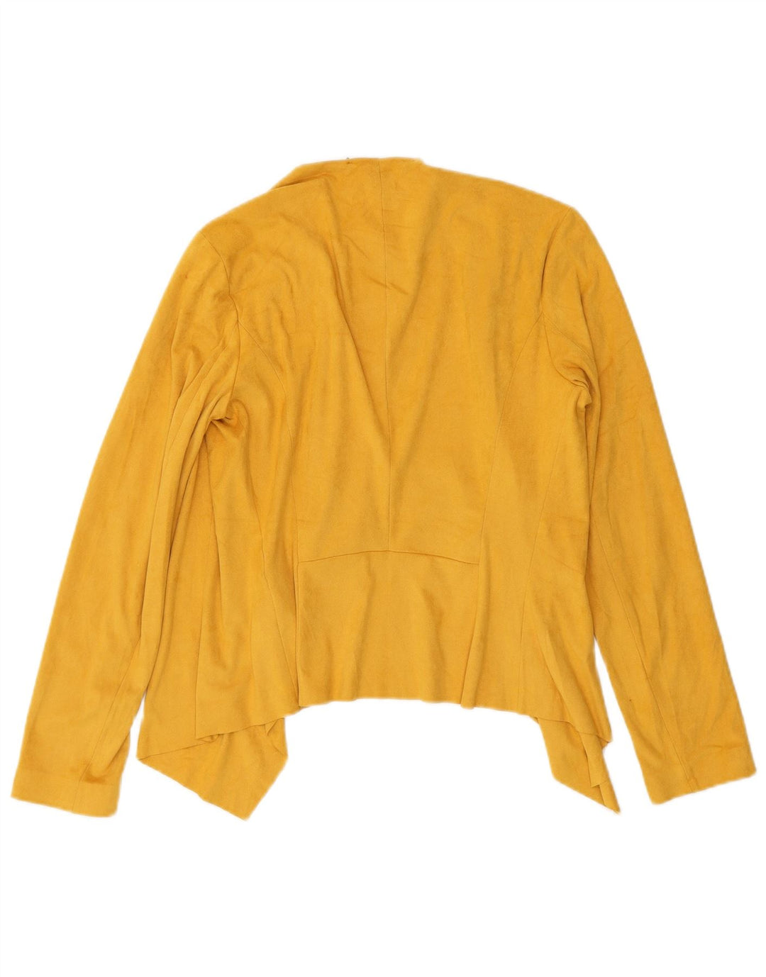 Zara Γυναικεία Ζακέτα Τοπ UK 10 Small Yellow Polyester