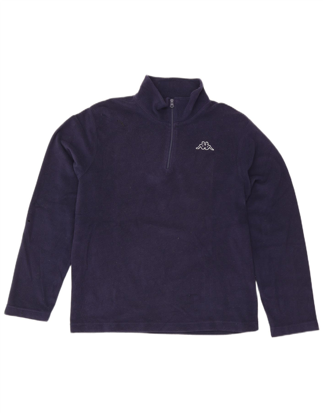 Kappa Ανδρικό φερμουάρ Fleece Jumper Μεγάλο Navy Blue Polyester