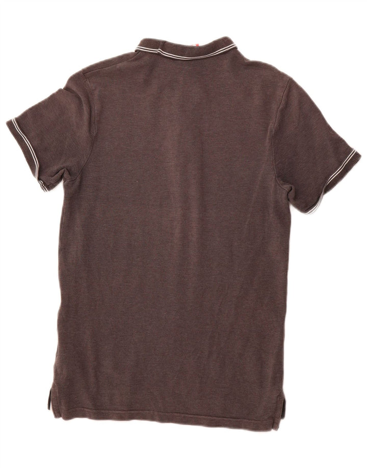 Ανδρικό μπλουζάκι πόλο NIKE μικρό γκρι βαμβακερό