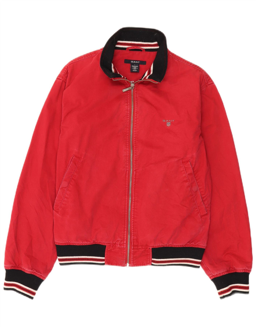 Ανδρικό μπουφάν Gant Bomber UK 36 Small Red Colourblock Βαμβακερό