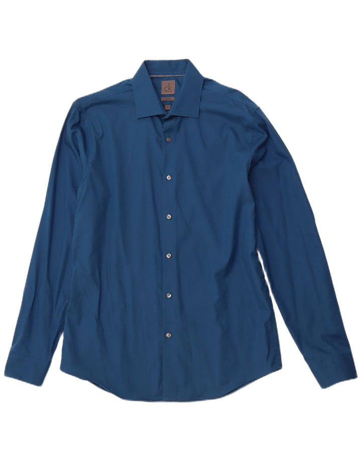 Ανδρικό πουκάμισο CALVIN KLEIN Εφαρμογή μεγέθους 40 15 3/4 Medium Blue