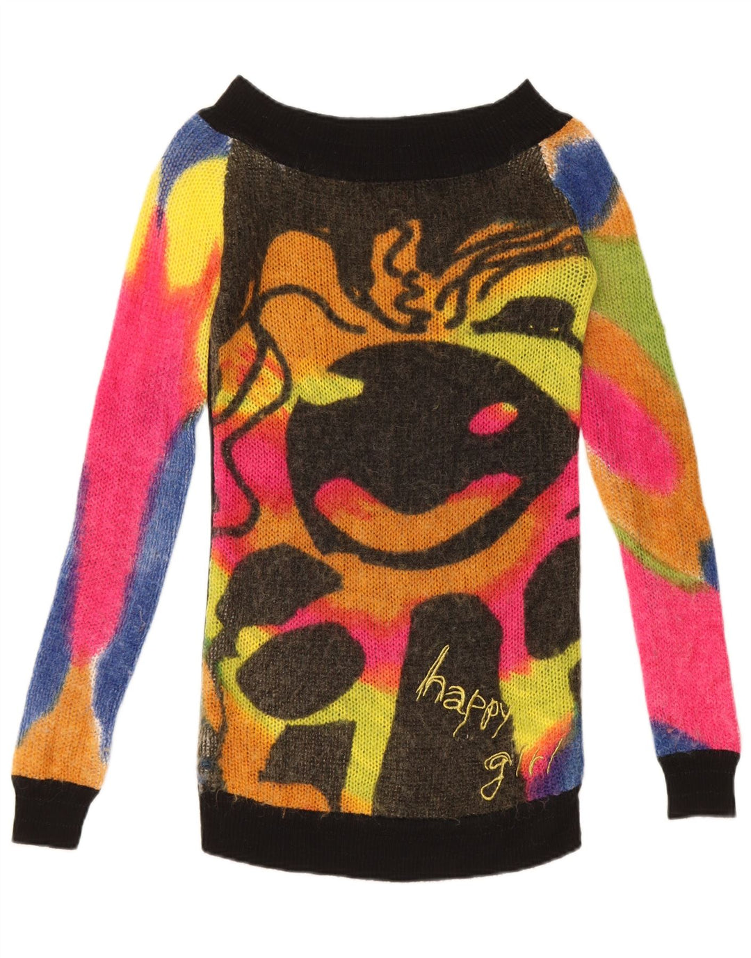 Γυναικείο πουλόβερ Desigual Boat Neck Jumper UK 12 Medium πολύχρωμο
