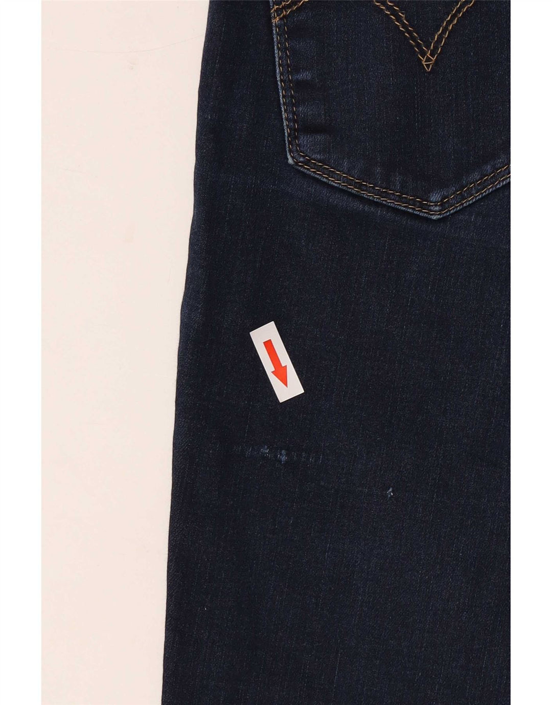 Levi's Womens 715 Bootcut Jeans W24 L26 Navy Blue Cotton