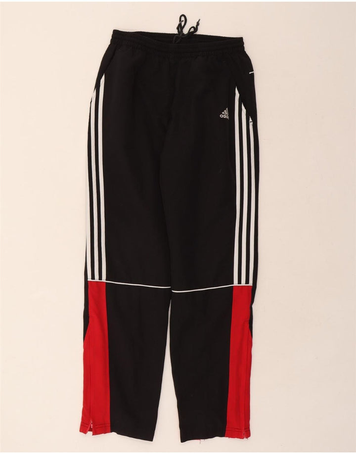 ADIDAS Mens Tracksuit Trousers Small W28 L30 Black Colourblock Polyester Vintage Adidas and Second-Hand Adidas from Messina Hembry 