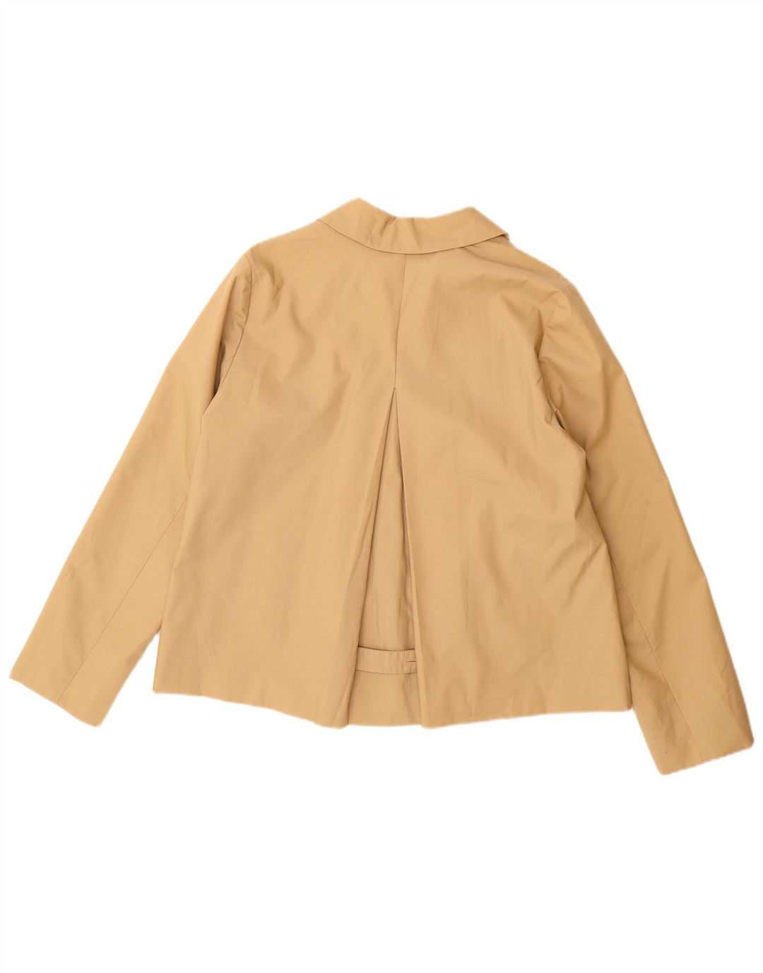 J. Crew Γυναικείο Παλτό Μπιζέλι US 10 Μεγάλο Μπεζ Βαμβακερό
