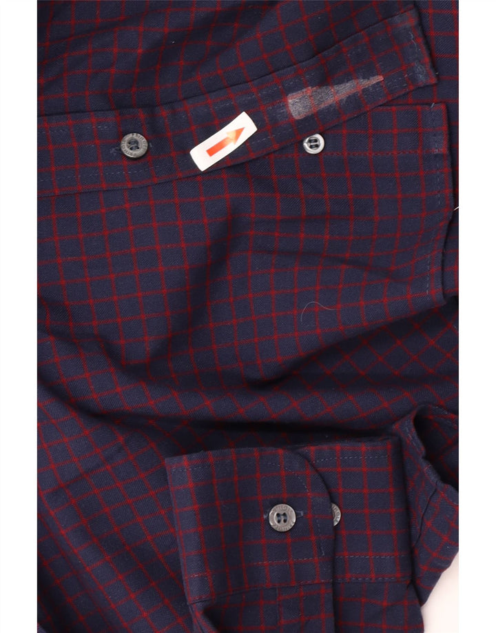 Ανδρικό πουκάμισο Pringle Small Purple Gingham Polyester