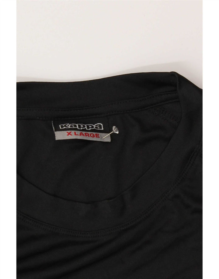 Ανδρικό γραφικό T-Shirt Kappa Top XL Μαύρο