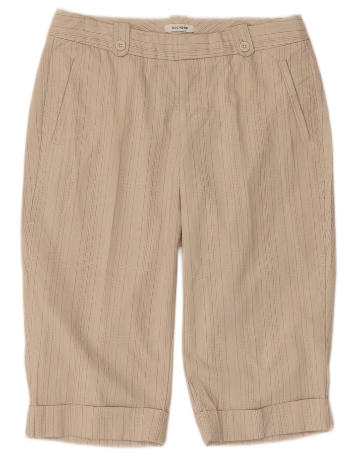 Dockers Γυναικείο σορτς Chino με καμπύλες US 4 Small W32 Μπεζ βαμβακερό