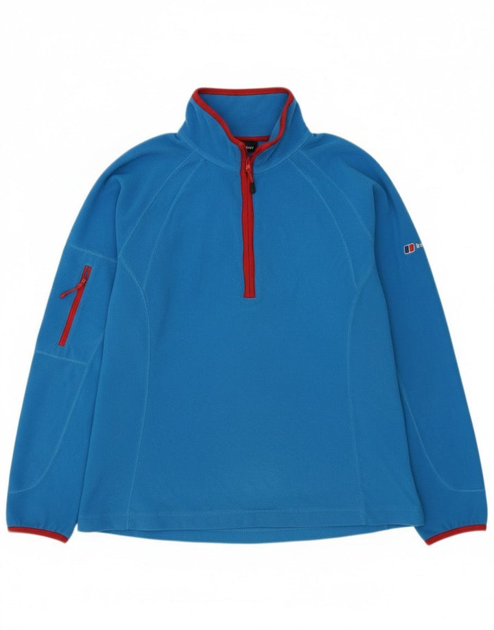 Γυναικείο φερμουάρ Berghaus Fleece Neck UK 14 Large Blue