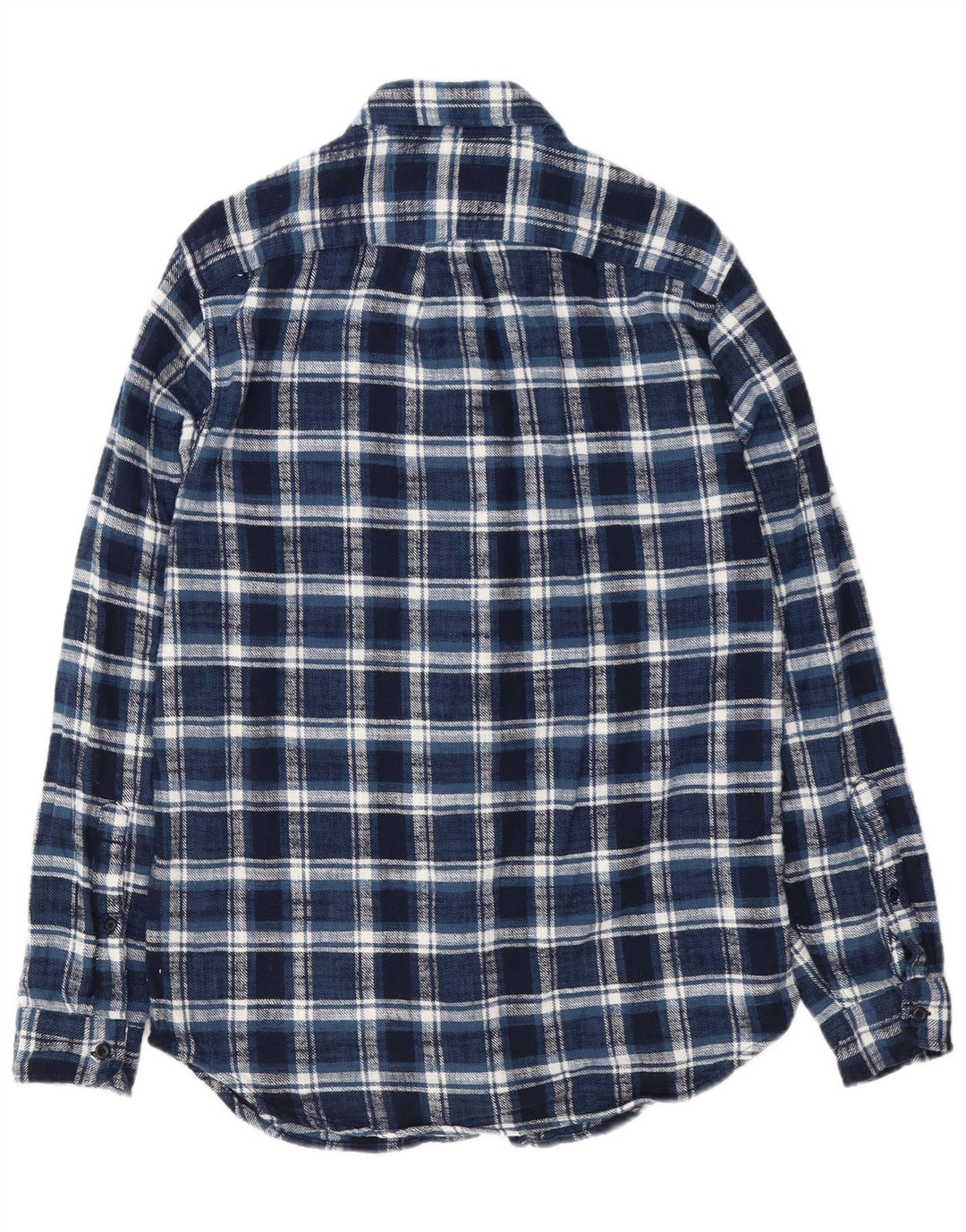 J. Crew Ανδρικό πουκάμισο Classic Fit Flannel Μικρό μπλε ναυτικό βαμβακερό καρό