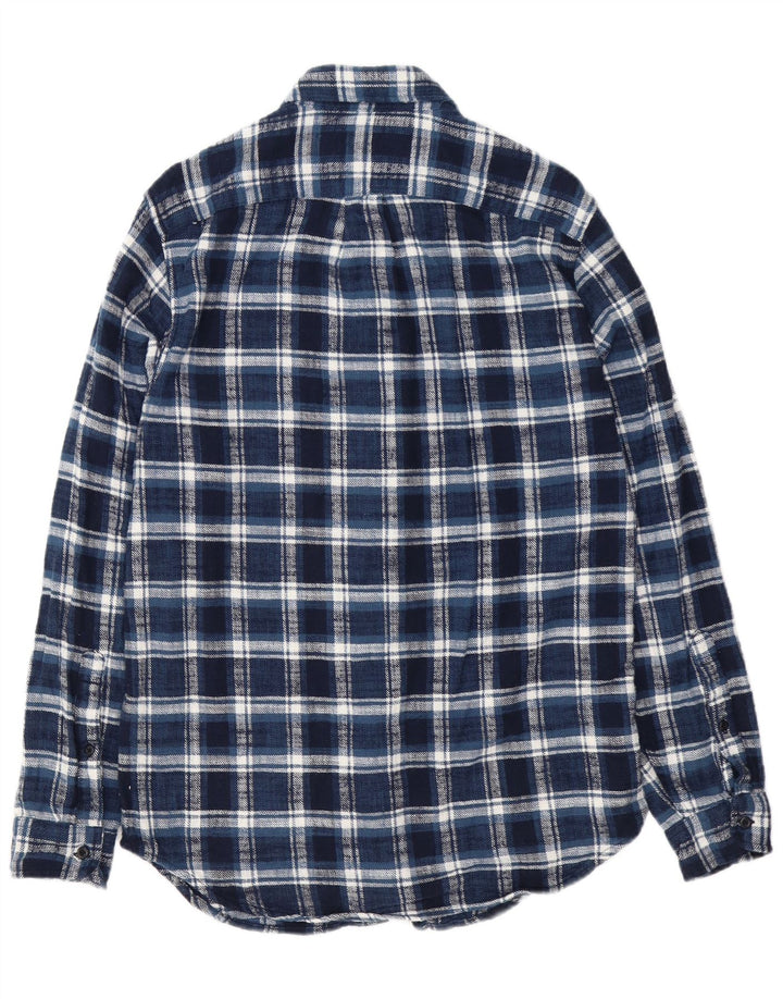 J. Crew Ανδρικό πουκάμισο Classic Fit Flannel Μικρό μπλε ναυτικό βαμβακερό καρό