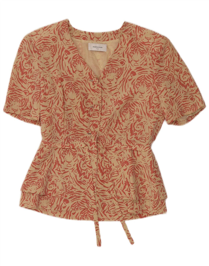 MARCO TESTA Γυναικείο σακάκι με 3 κουμπιά σακάκι IT 42 μεσαίο μπεζ ζωάκι