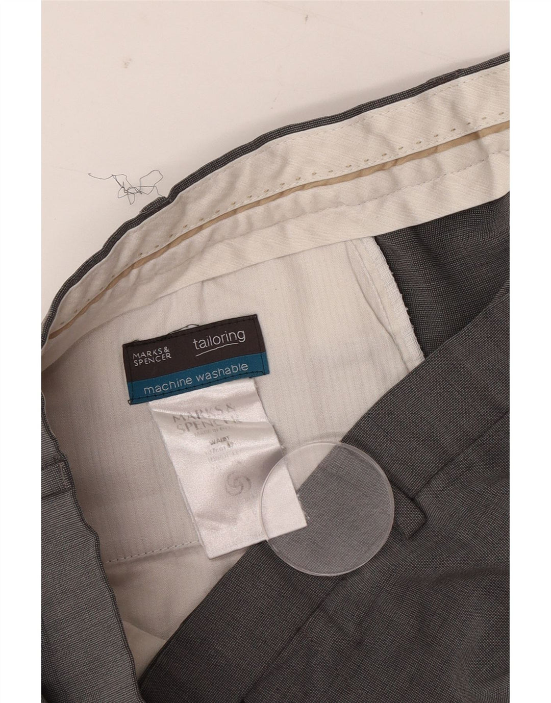 Marks & Spencer Ανδρική ίσια φόρμα παντελόνι W40 L29 Γκρι