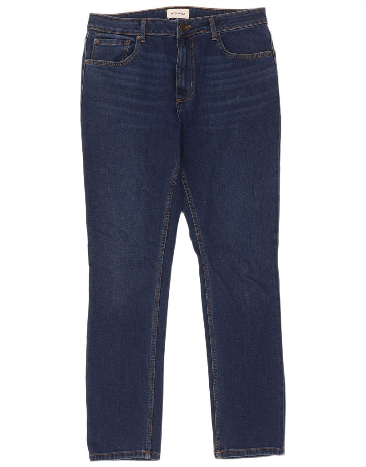 Jack Wills Ανδρικό Slim Jeans W32 L34 Navy Blue Cotton