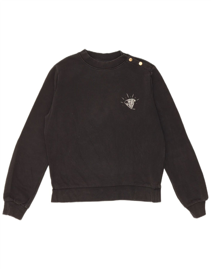 Fila Γυναικείο Φούτερ μεγάλου μεγέθους Jumper UK 6 XS Μαύρο βαμβακερό