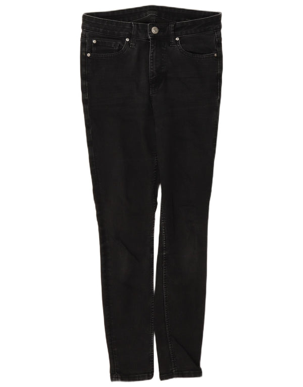 Marks & Spencer Γυναικεία Skinny Jeans UK 10 Small W26 L27 Grey Cotton
