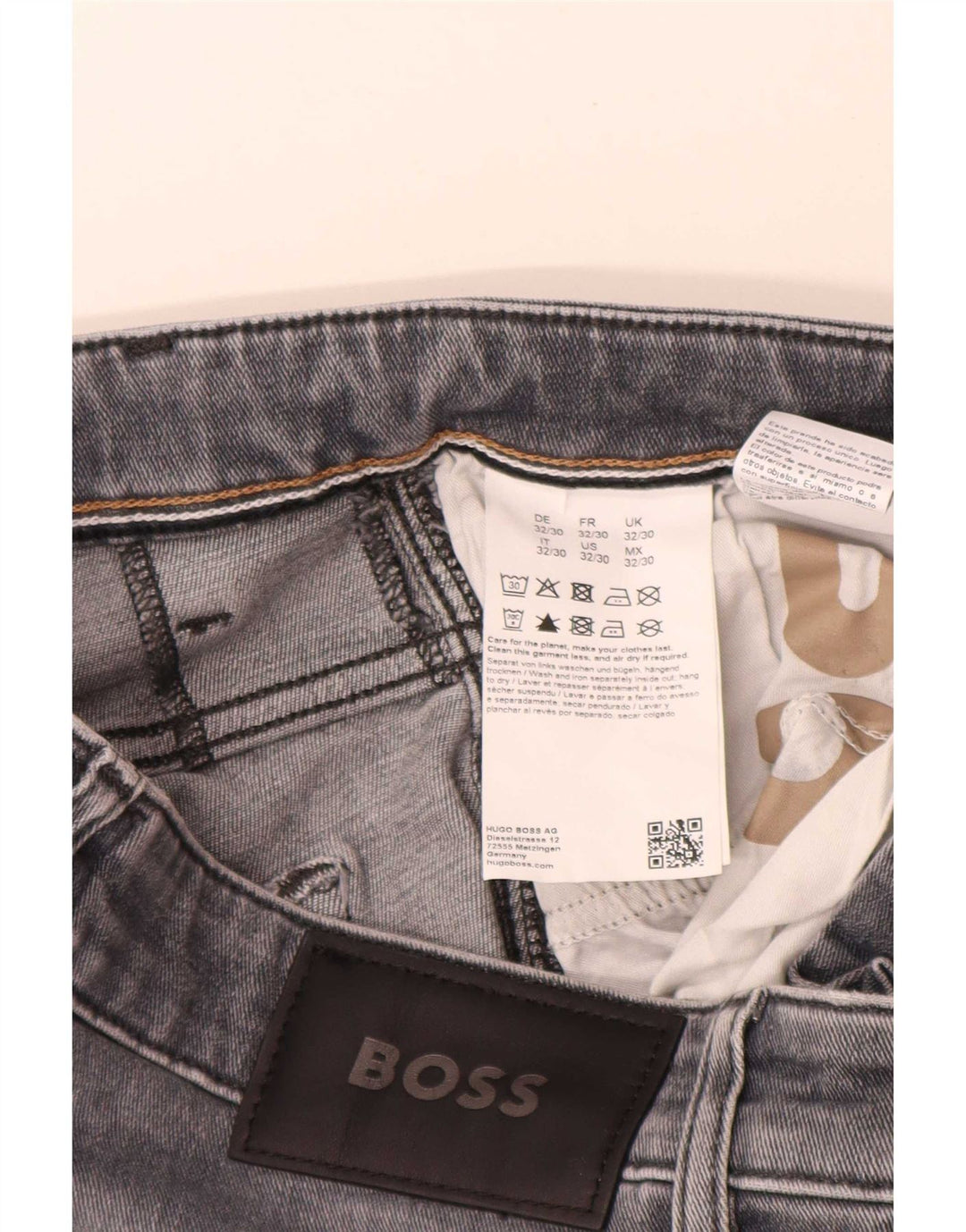 Hugo Boss Γυναικείο Slim Jeans W32 L30 Γκρι βαμβακερό