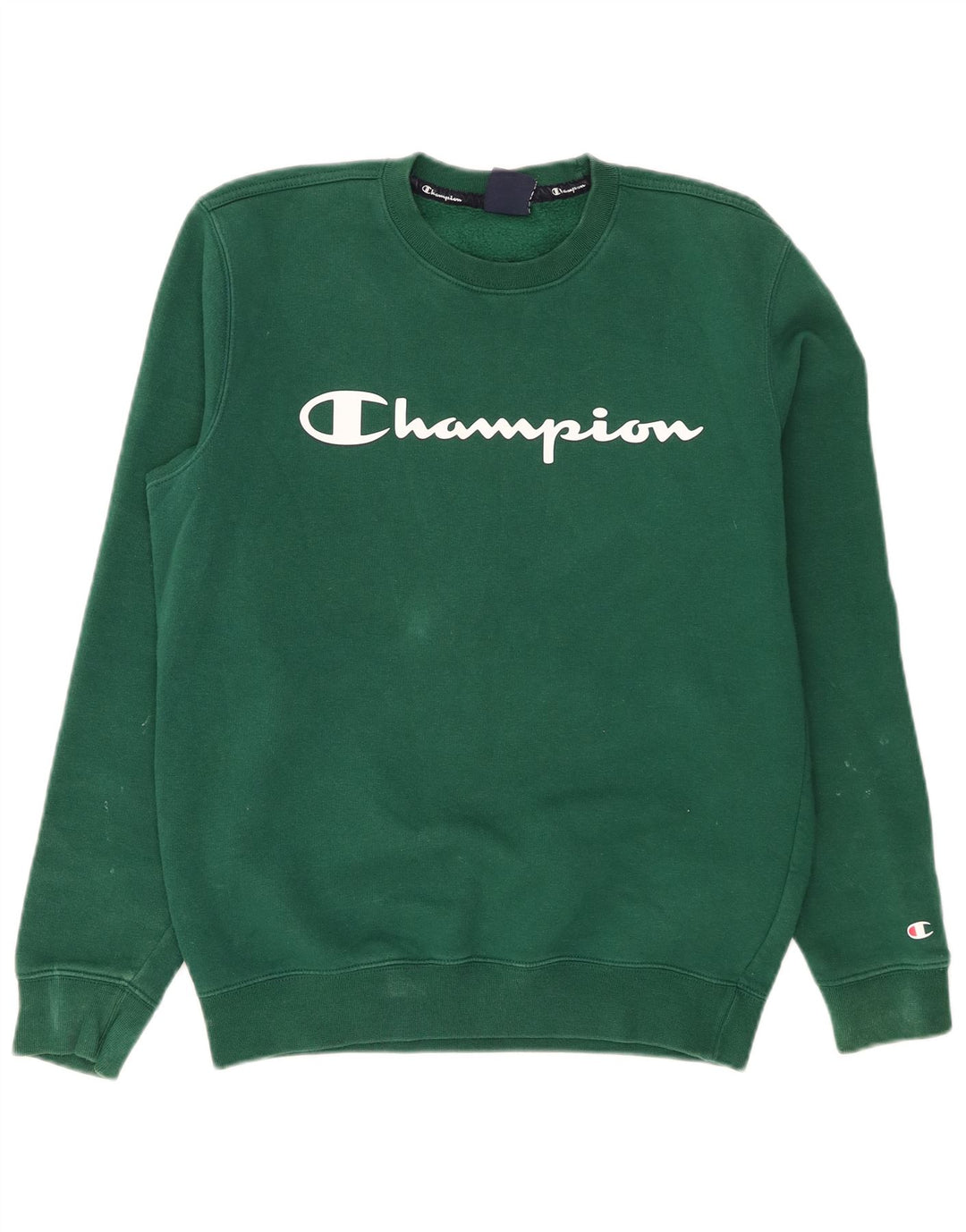 Ανδρικό γραφικό φούτερ Champion Jumper Μεσαίο πράσινο βαμβακερό
