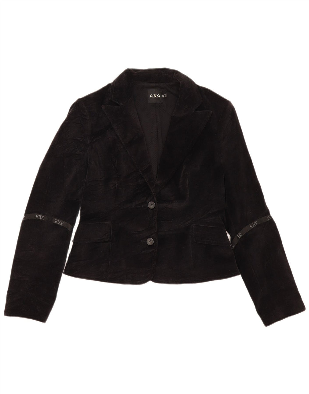 CNC Στολή National Womens 2 Button Blazer Jacket IT 44 Medium Black