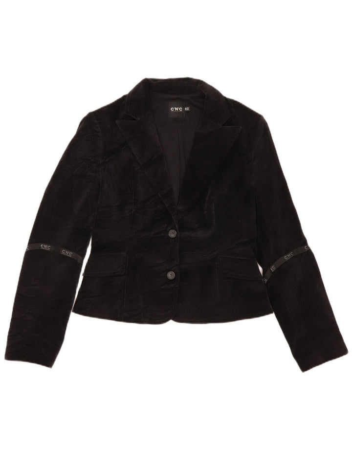 CNC Στολή National Womens 2 Button Blazer Jacket IT 44 Medium Black
