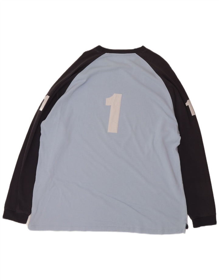 Ανδρικό γραφικό τοπ Hackett, μακρυμάνικο 2XL, μπλε χρώμα, βαμβακερό