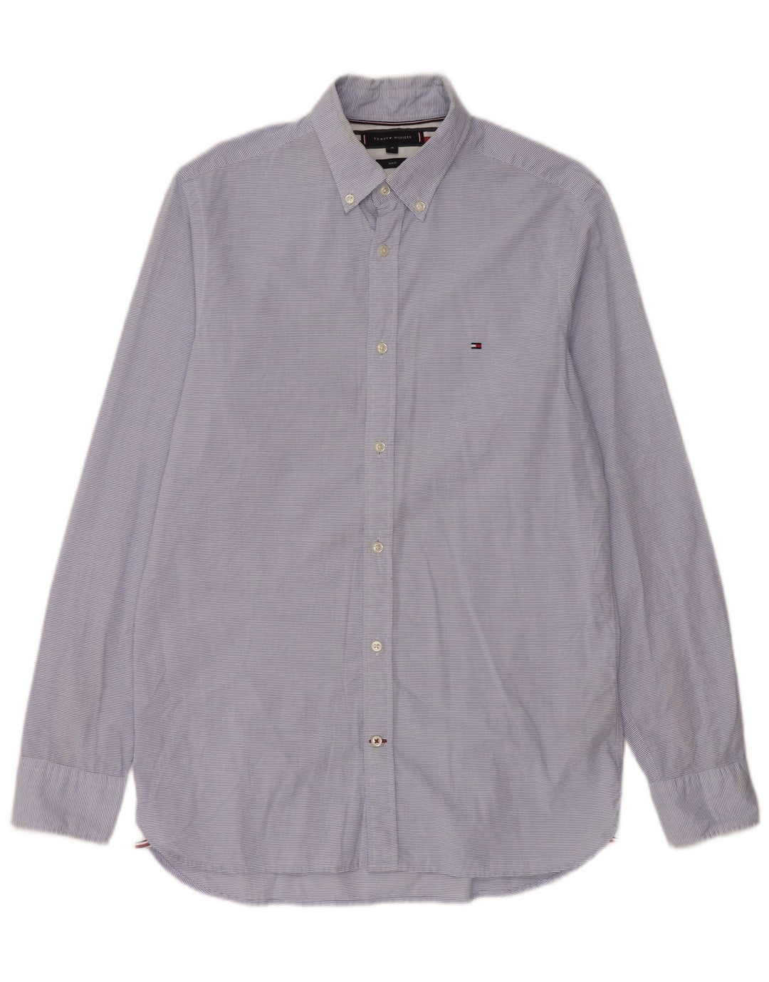 Ανδρικό πουκάμισο Tommy Hilfiger Slim Fit Βαμβακερό με μεσαίο μπλε ρίγες