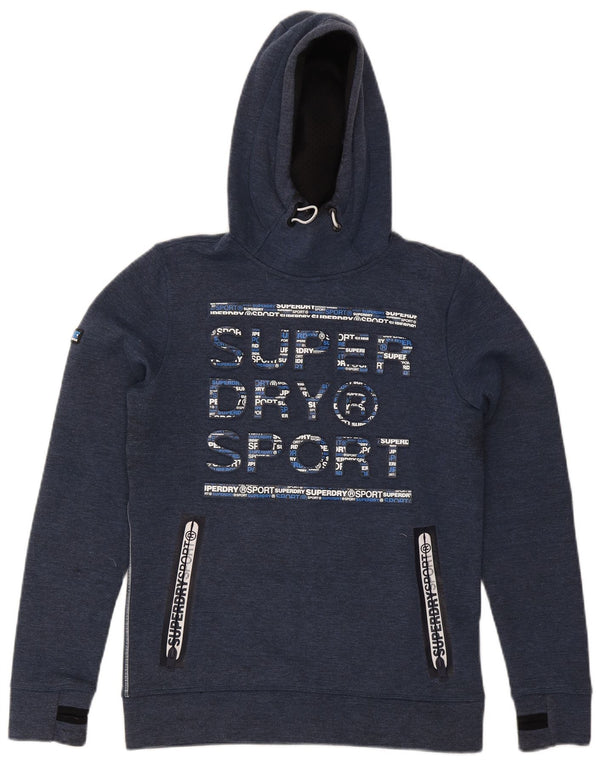 Ανδρικό γραφικό κουκούλα Superdry Μικρός πολυεστέρας σε μπλε ναυτικό