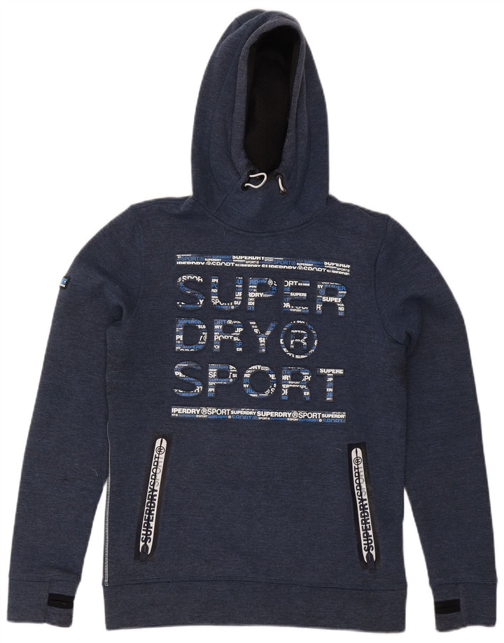 Ανδρικό γραφικό κουκούλα Superdry Μικρός πολυεστέρας σε μπλε ναυτικό