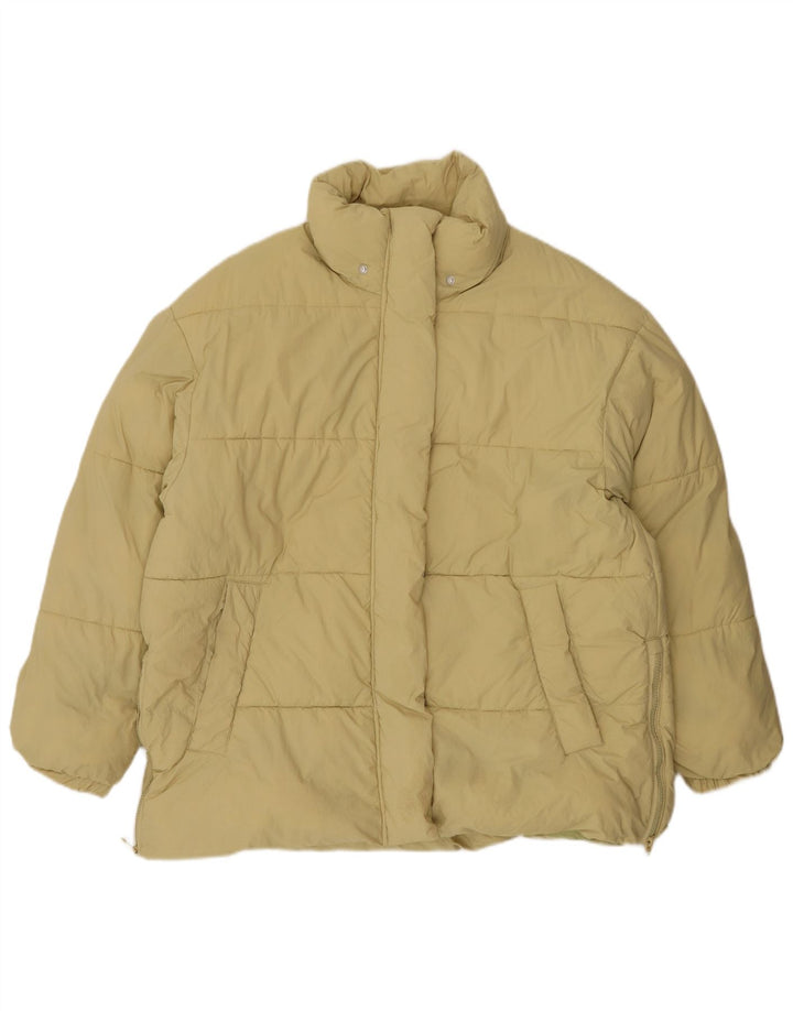 Zara Γυναικείο μπουφάν UK 16 Large Yellow Nylon