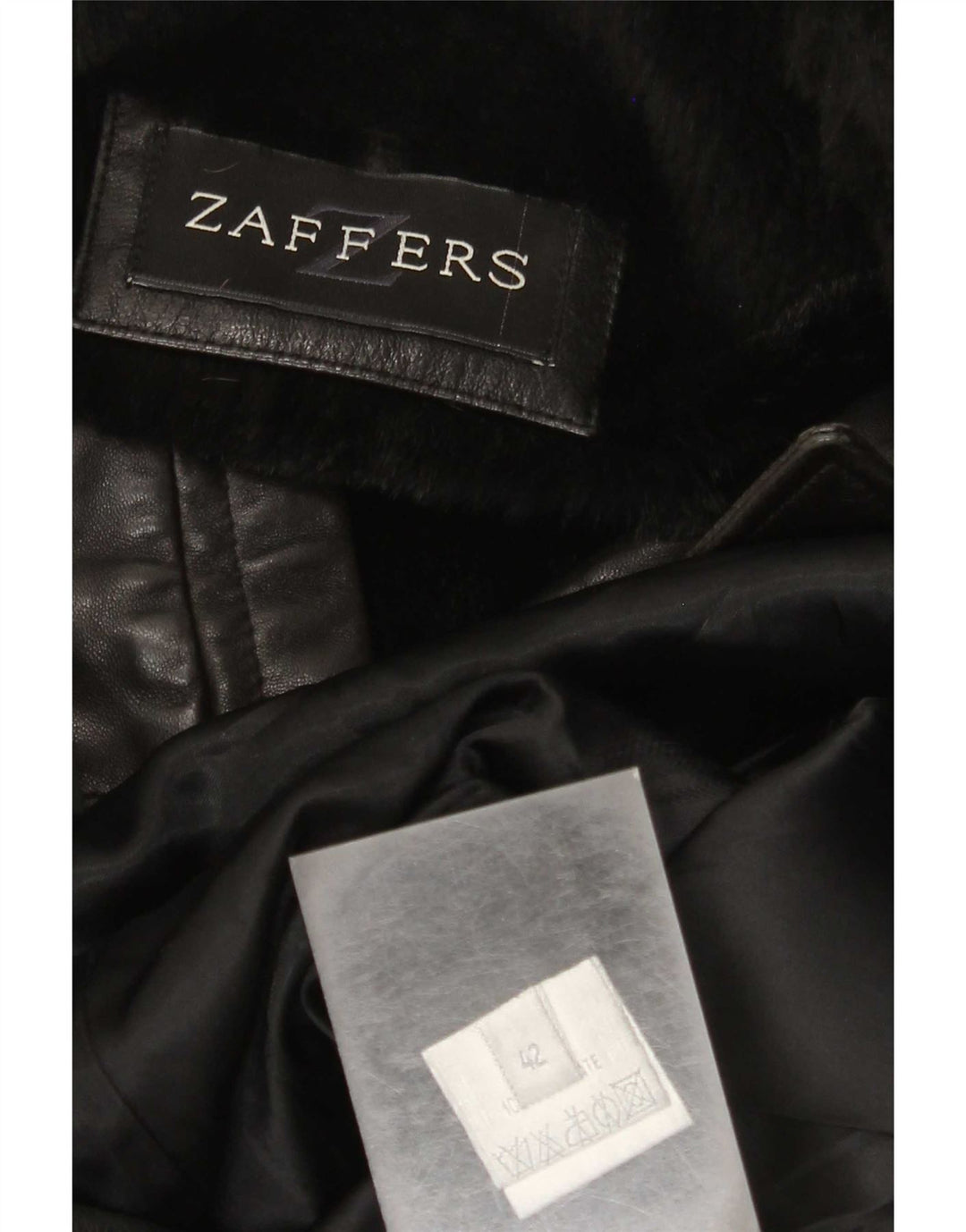 Zaffers Γυναικείο Δερμάτινο Παλτό IT 42 Medium Black Leather