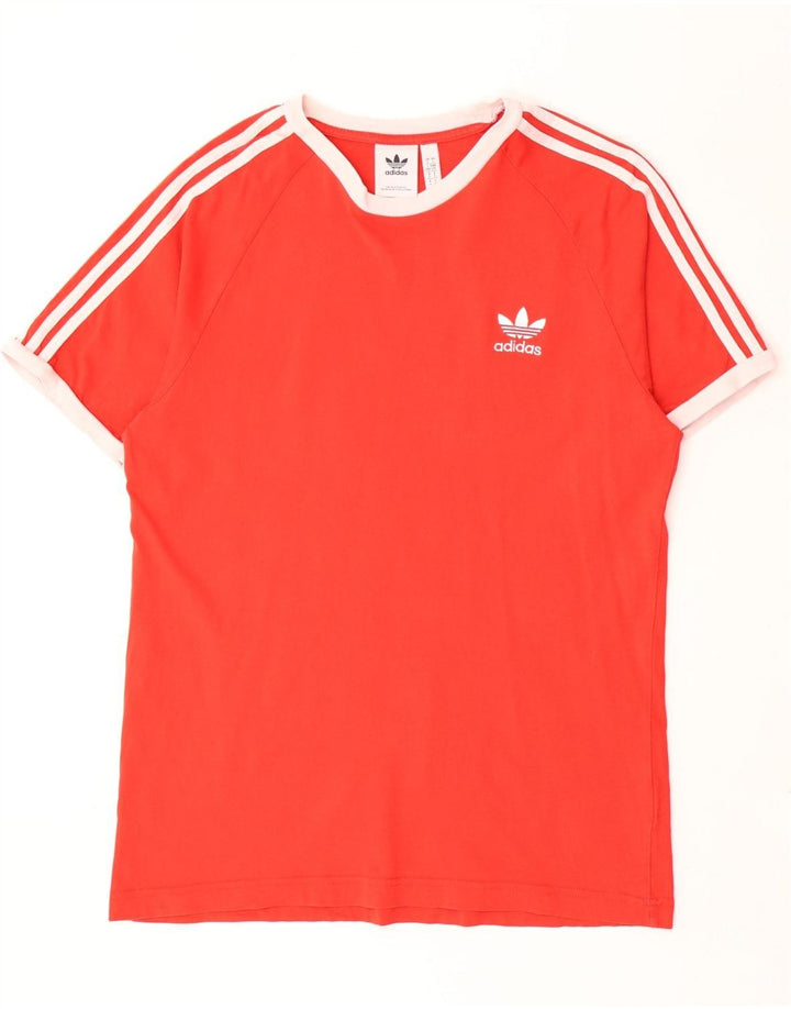 Ανδρικό T-Shirt Adidas Top μεγάλο κόκκινο βαμβακερό