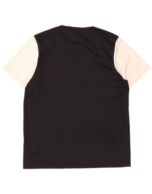 Ανδρικό κοντομάνικο T-shirt Adidas Top Large Black Colourblock Πολυεστέρας