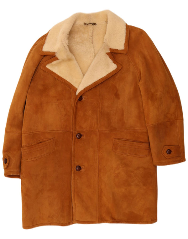 Vintage Ανδρικό Πανωφόρι Shearling IT 50 Large Beige