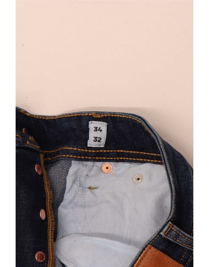 Jack & Jones Ανδρικό Slim Jeans W34 L32 Μπλε βαμβακερό