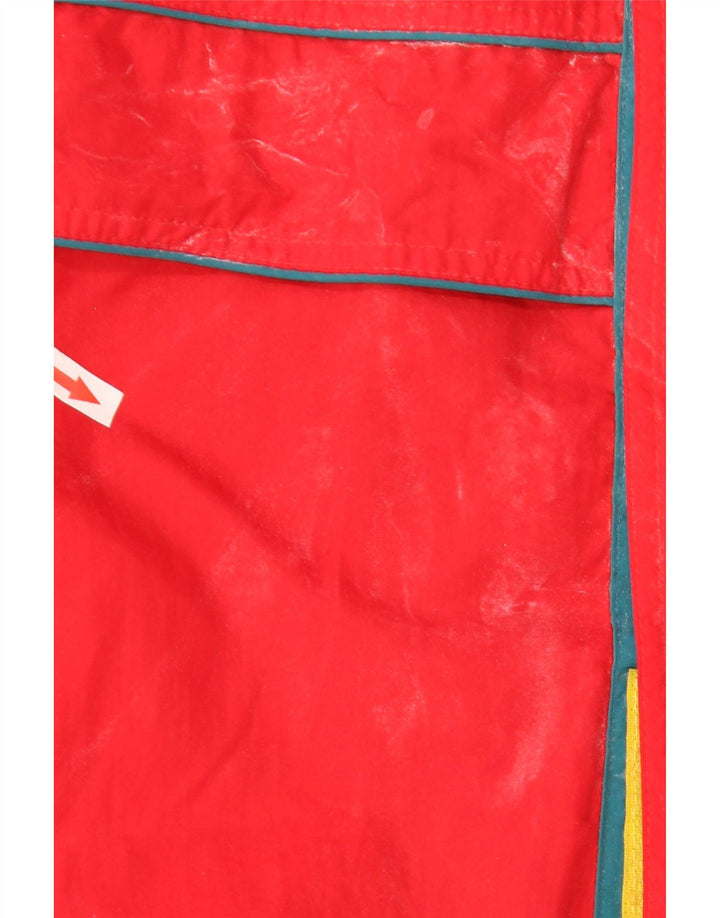 Vintage Ανδρικό μπουφάν σκι με κουκούλα UK 42 XL Κόκκινο πολυεστέρας