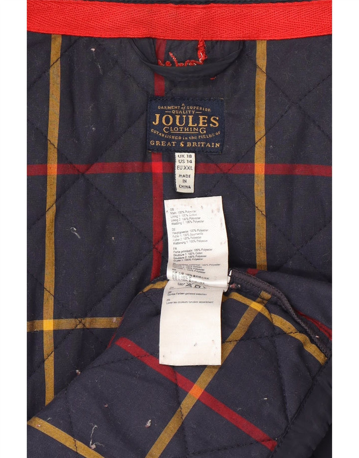 Joules Γυναικείο Καπιτονέ μπουφάν UK 18 XL Navy Blue Polyester