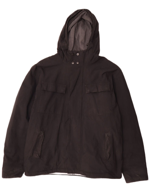 Ανδρικό μπουφάν με κουκούλα Henri Lloyd UK 42 XL μαύρο νάιλον