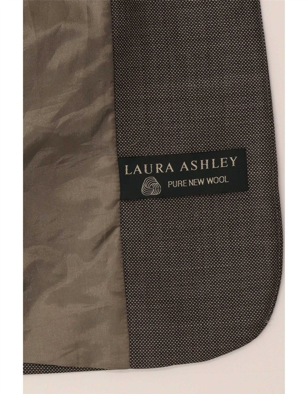 Laura Ashley Γυναικείο σακάκι με 1 κουμπί UK 8 μικρό γκρι μαλλί