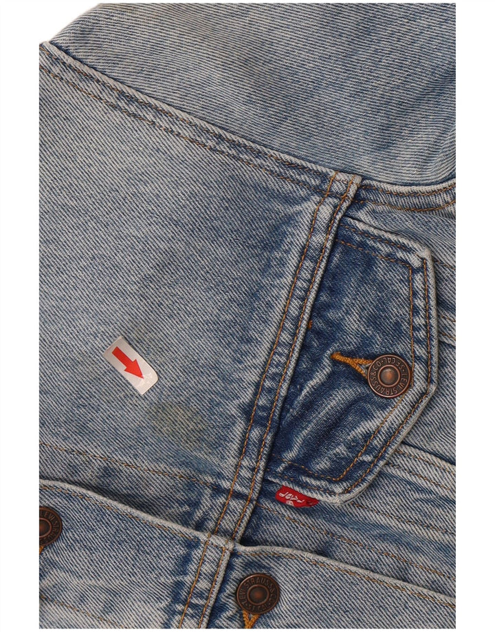 LEVI'S Γυναικείο Τζιν Μπουφάν UK 10 Small Blue Cotton