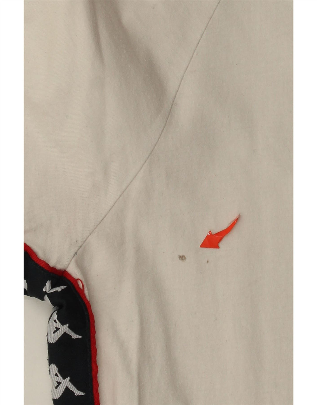 Kappa Ανδρικό γραφικό T-Shirt Top Small Off White Βαμβακερό