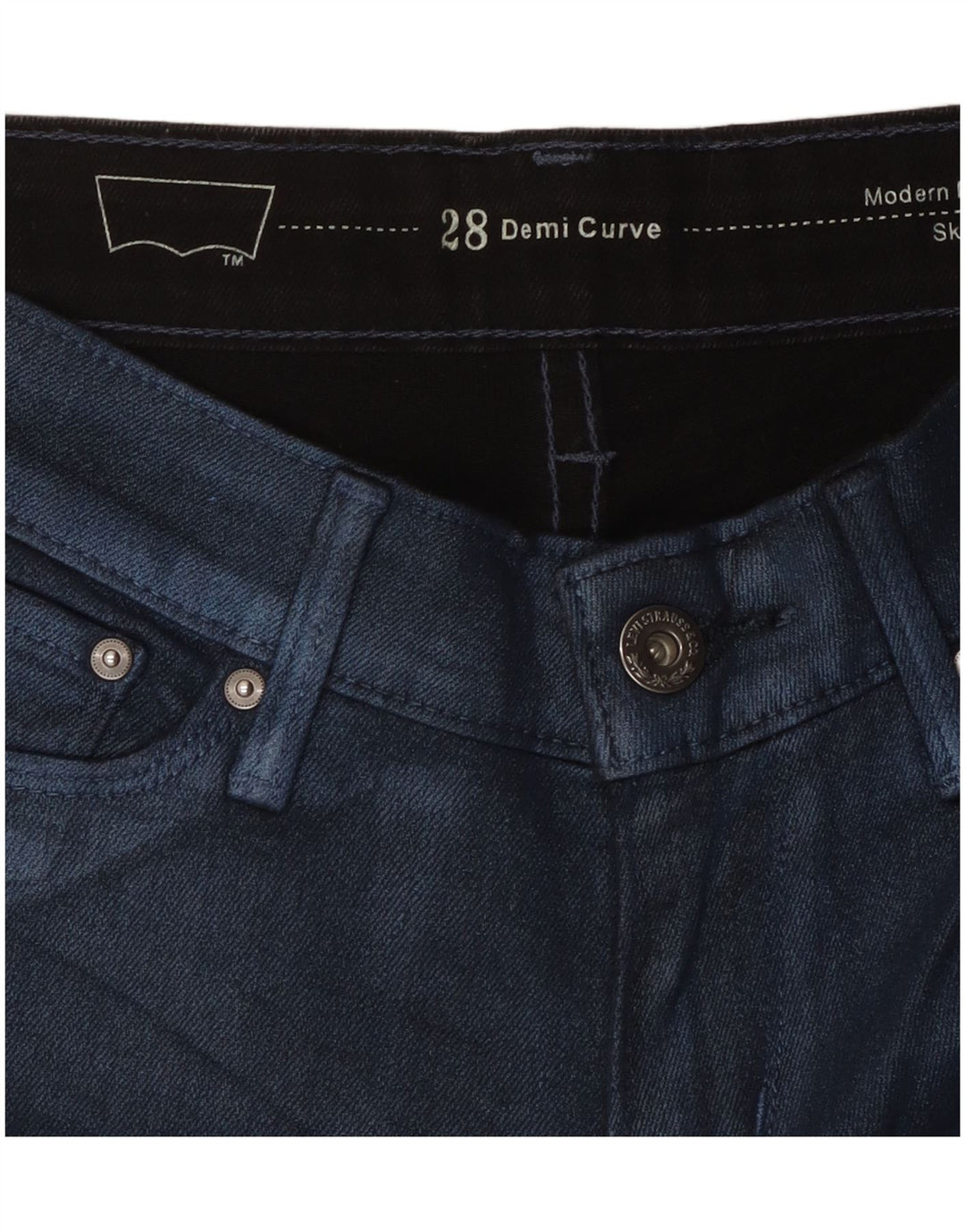 LEVI'S Γυναικείο Demi Curve Skinny Casual Παντελόνι W28 L26 Μπλε
