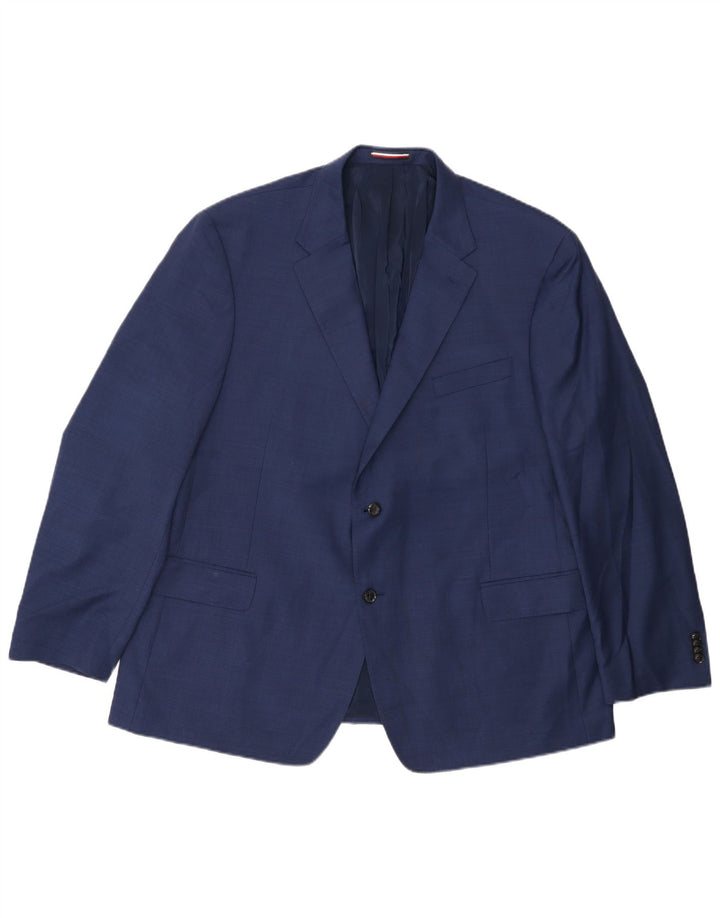 TOMMY HILFIGER Ανδρικό σακάκι με 2 κουμπιά μπλέιζερ IT 50 Μεγάλο Μαλλί Navy Blue