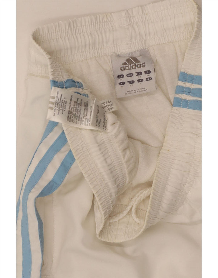 Γυναικεία αθλητική φόρμα ADIDAS Παντελόνι Joggers UK 10 Small White Polyester