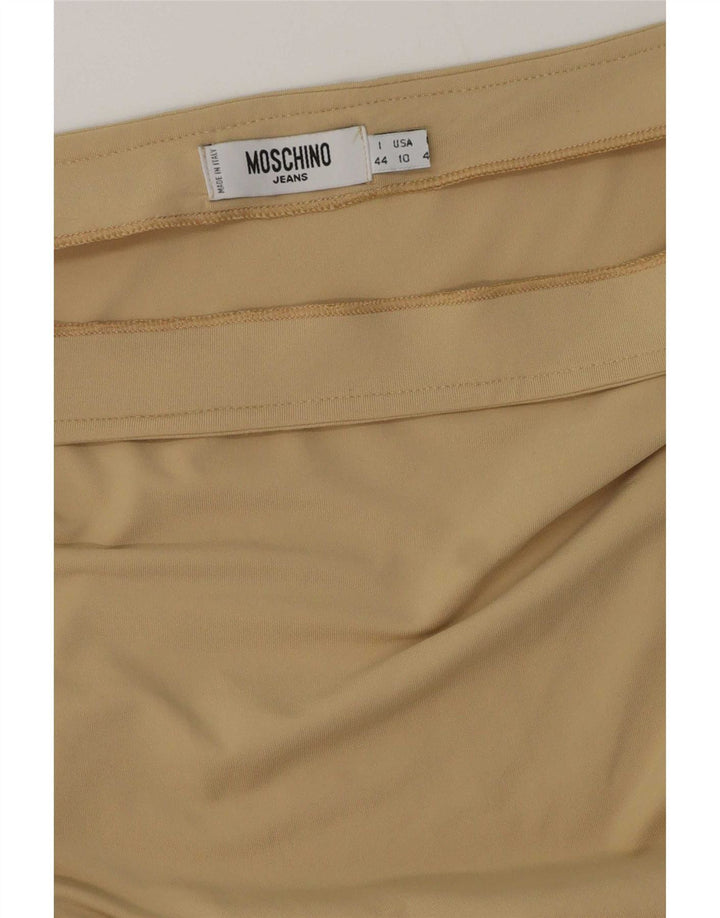 Moschino Γυναικεία Midi Φούστα IT 44 Medium W30 Beige