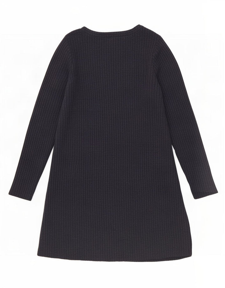 Marks & Spencer Γυναικείο μακρυμάνικο βασικό φόρεμα UK 16 Large Navy Blue